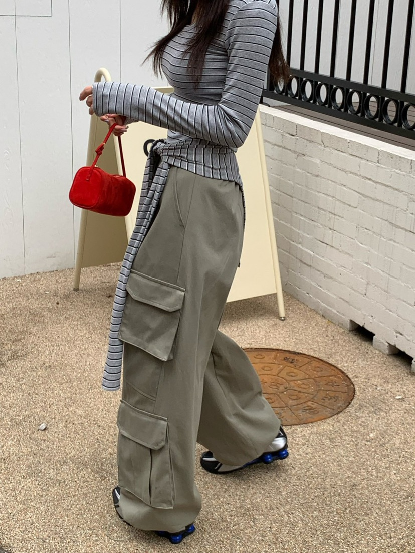 REVE CITE-L東大門代購女裝新款26春夏推薦休閑褲工裝褲REVE CITE-L休閑褲