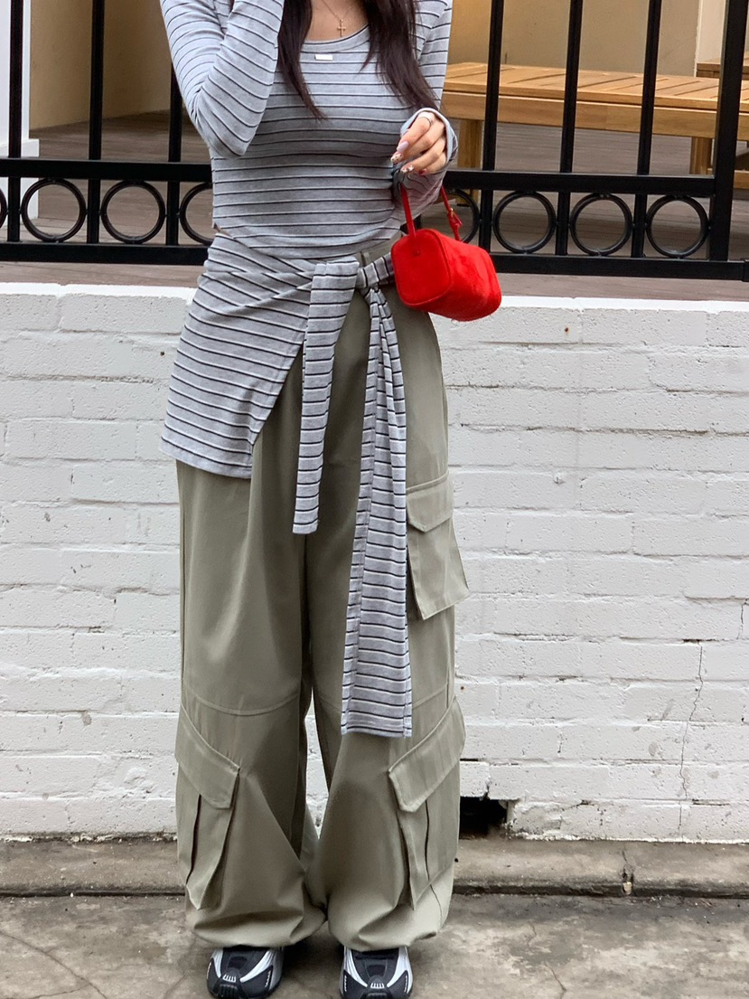 REVE CITE-L東大門代購女裝新款26春夏推薦休閑褲工裝褲REVE CITE-L休閑褲圖色3