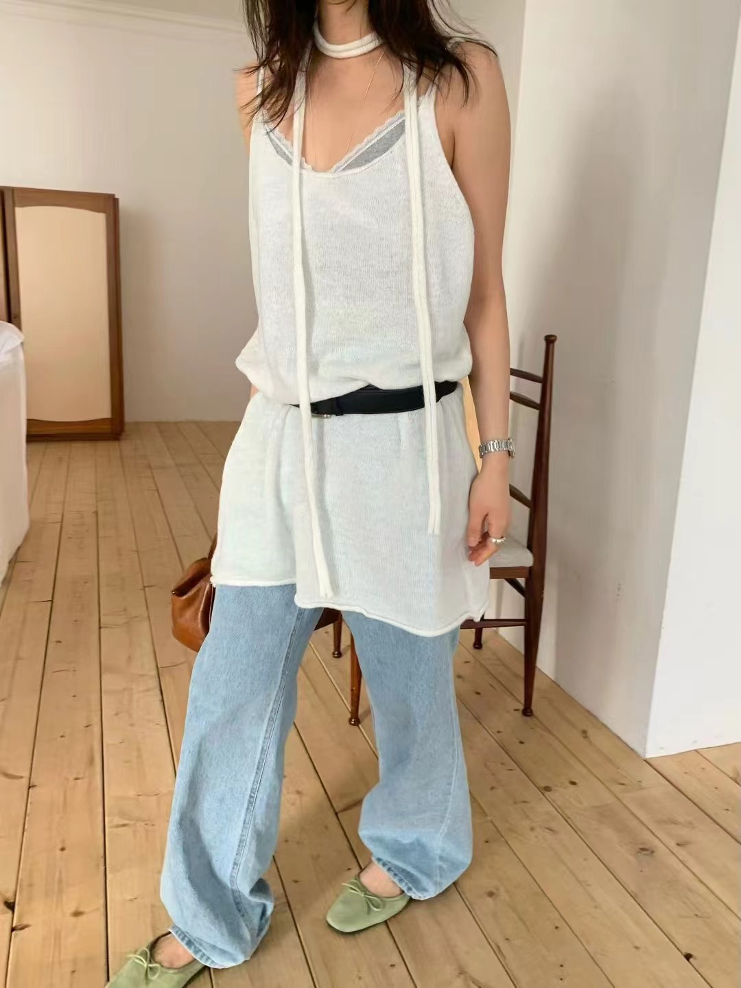 WELL ROW-T/WEARRAW東大門直郵女裝新款休閑連衣裙不含腰帶WELL ROW-T/WEARRAW連衣裙