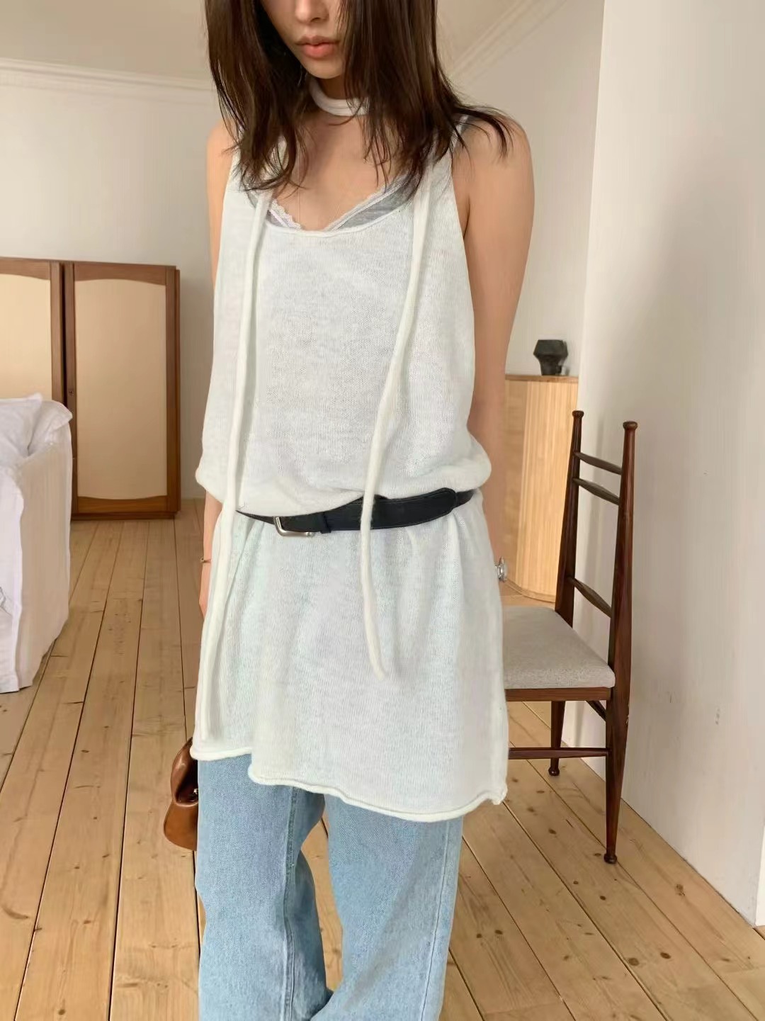 WELL ROW-T/WEARRAW東大門直郵女裝新款休閑連衣裙不含腰帶WELL ROW-T/WEARRAW連衣裙圖色1