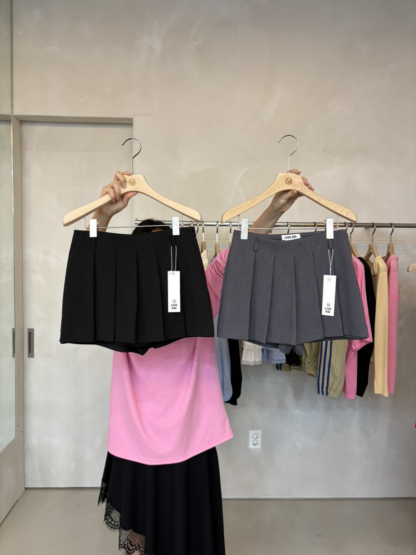LIVE AID-P韓國代購女士新款熱賣26春夏時尚推薦真品裙褲LIVE AID-P裙褲