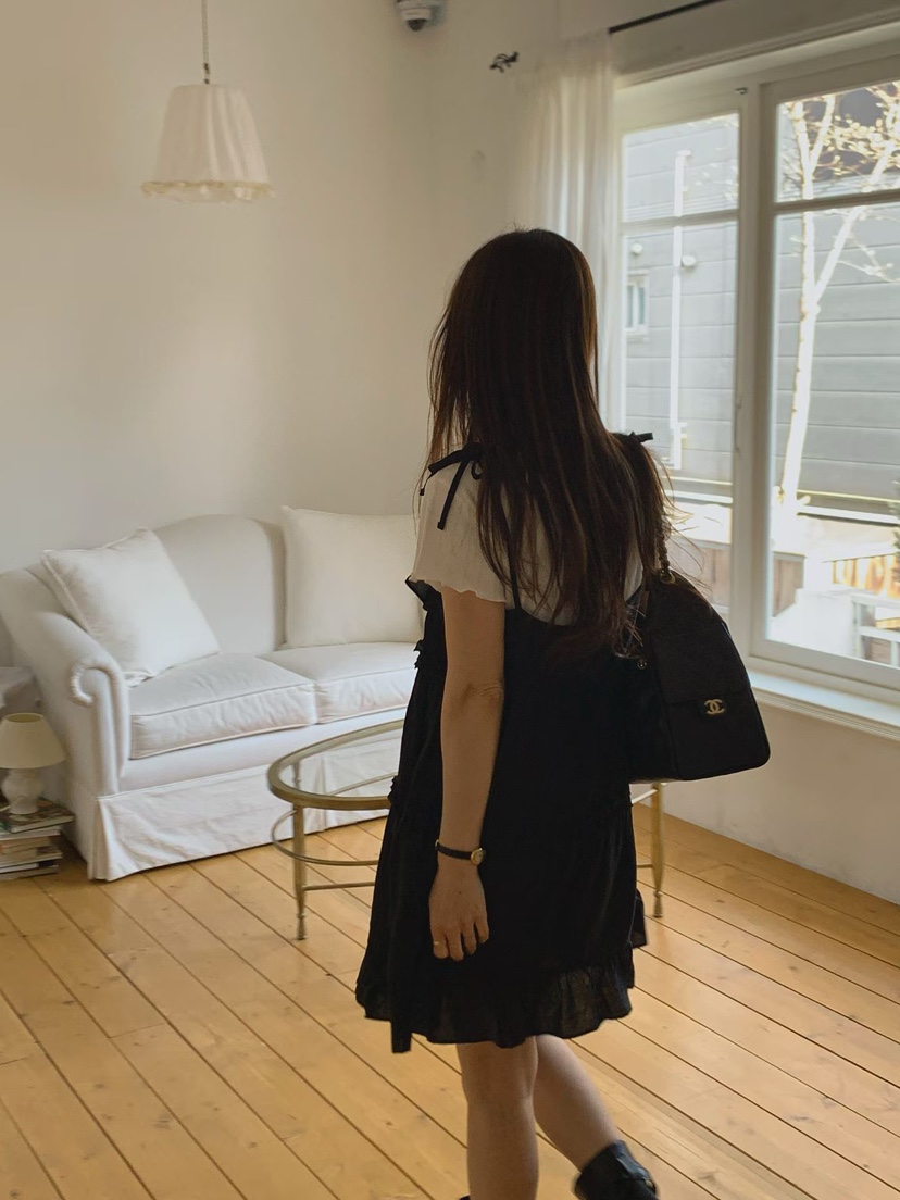 LA CREME韓國直郵女裝新品熱賣推薦人氣時尚真品連衣裙褶皺LA CREME連衣裙