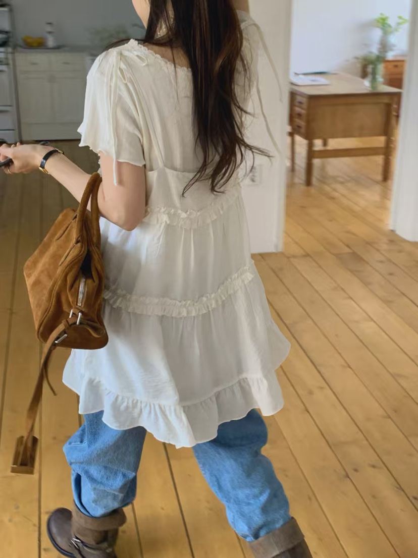 LA CREME韓國直郵女裝新品熱賣推薦人氣時尚真品連衣裙褶皺LA CREME連衣裙