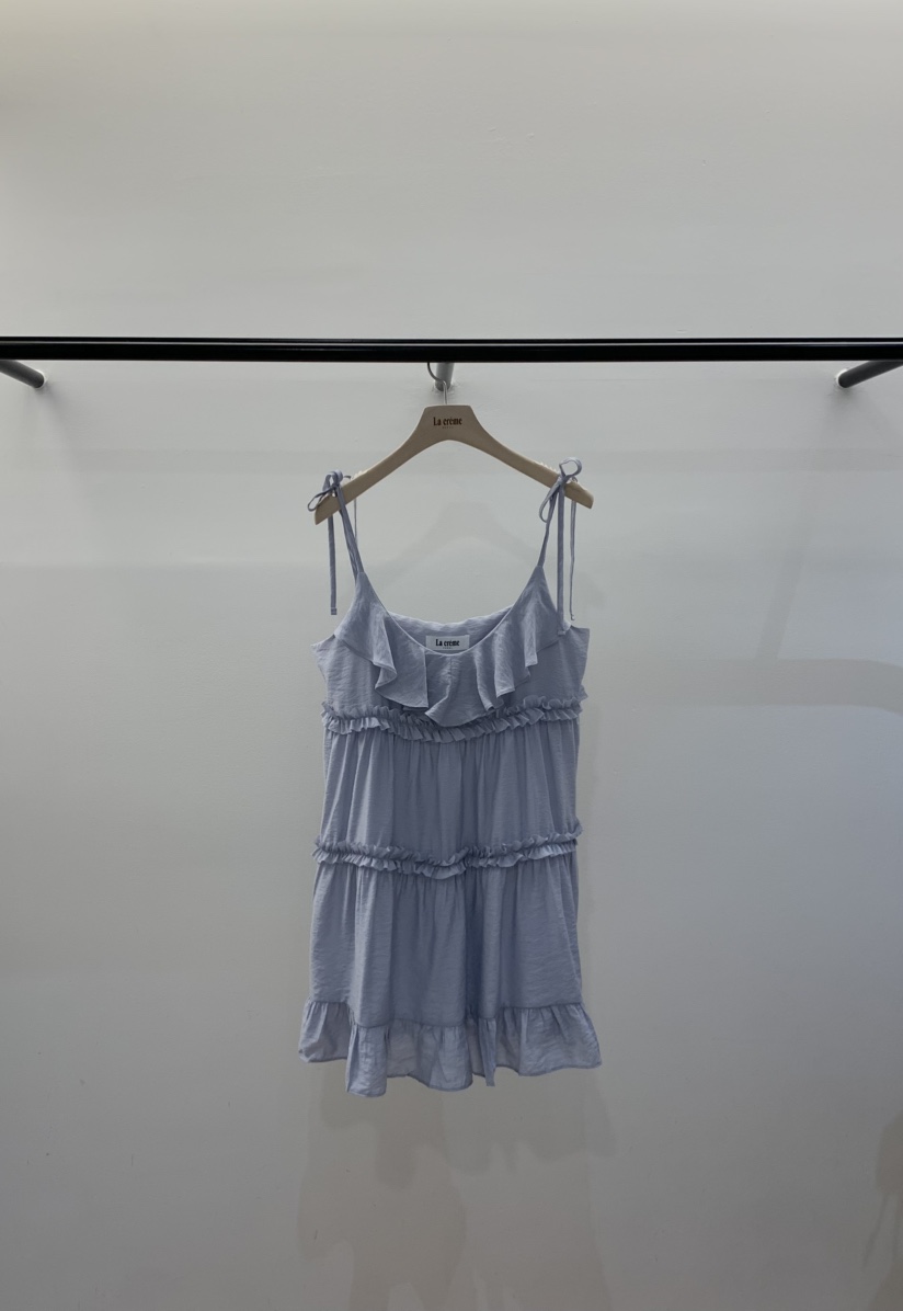 LA CREME韓國直郵女裝新品熱賣推薦人氣時尚真品連衣裙褶皺LA CREME連衣裙圖色1