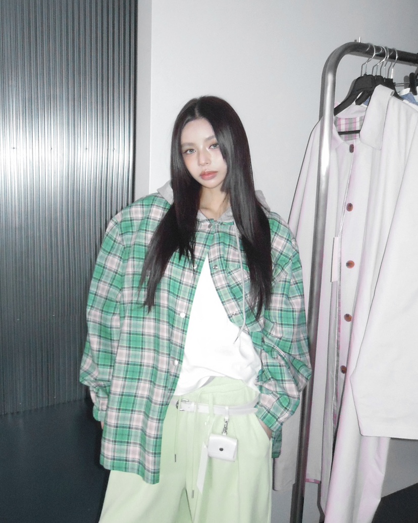 LIVE AID-P韓國直郵女士新款真品推薦襯衫蕾絲衫連帽衫LIVE AID-P襯衫/蕾絲衫