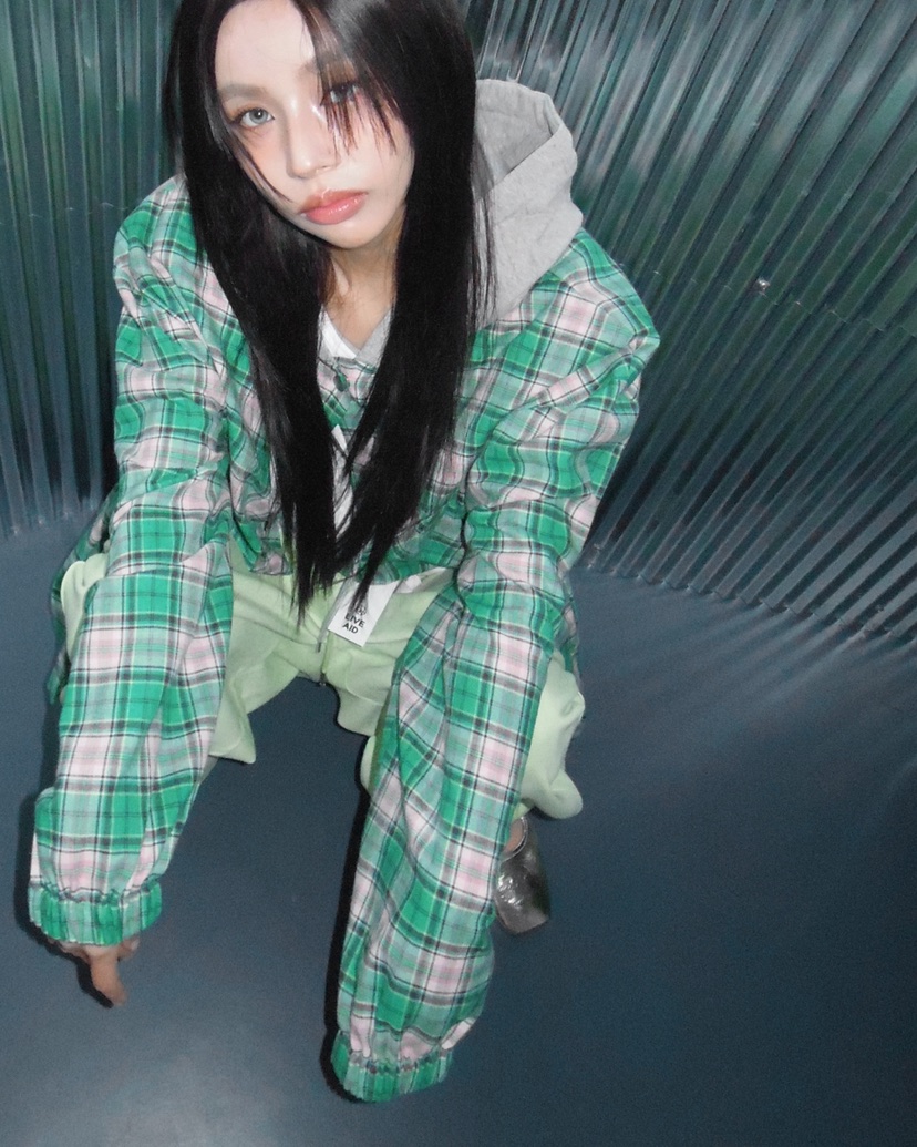 LIVE AID-P韓國直郵女士新款真品推薦襯衫蕾絲衫連帽衫LIVE AID-P襯衫/蕾絲衫