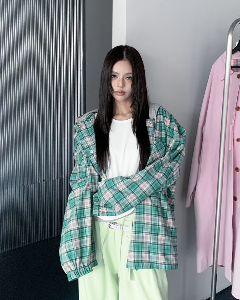 LIVE AID-P韓國直郵女士新款真品推薦襯衫蕾絲衫連帽衫LIVE AID-P襯衫/蕾絲衫