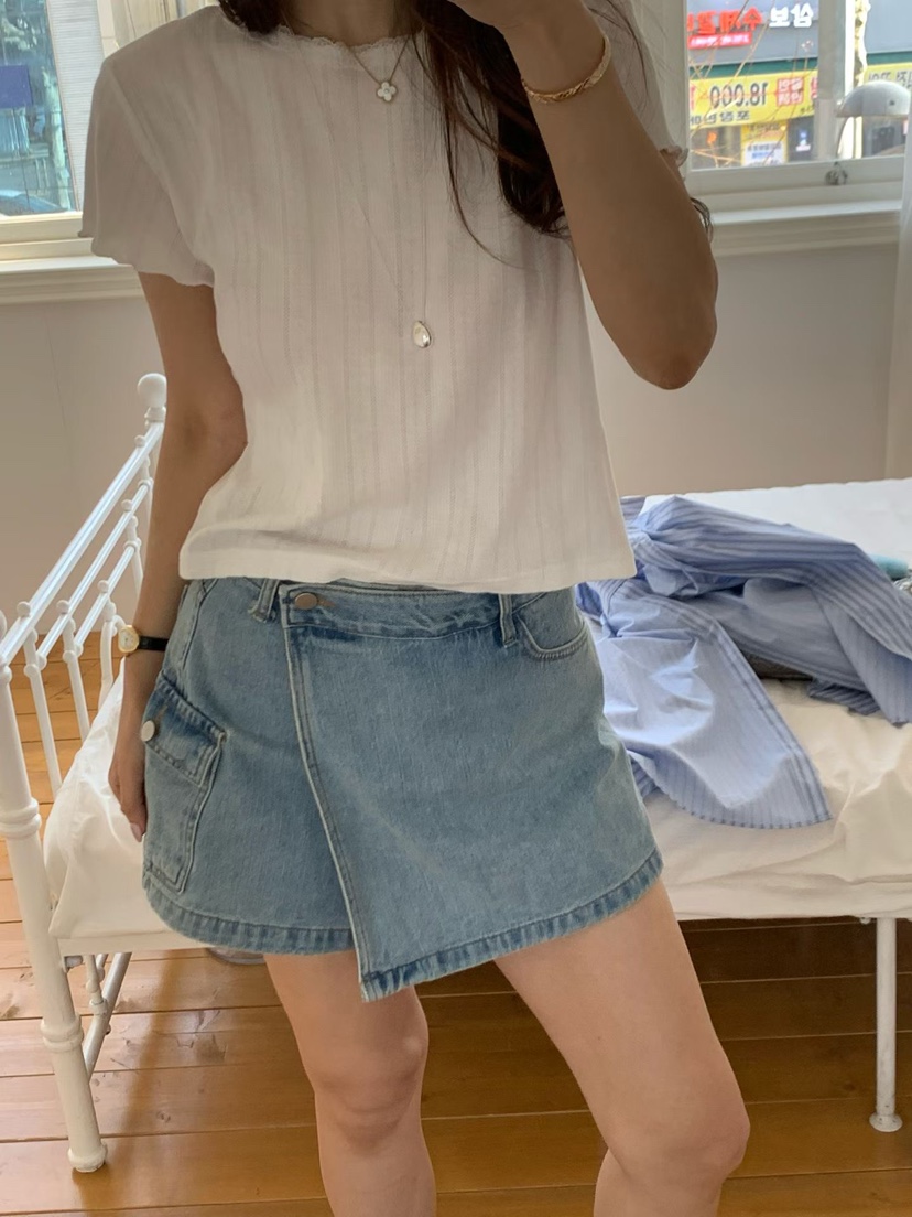 LA CREME韓國代購女裝新款人氣休閑時尚職業推薦真品T恤LA CREMET恤