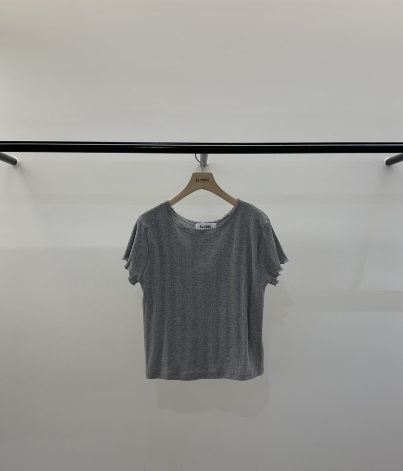 LA CREME韓國代購女裝新款人氣休閑時尚職業推薦真品T恤LA CREMET恤圖色4