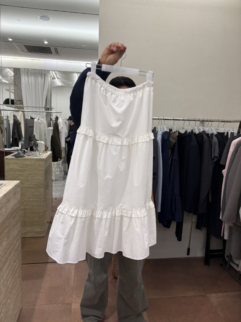 FOR TAPE東大門實拍女士新款推薦真品長裙不含腰包荷葉邊FOR TAPE長裙