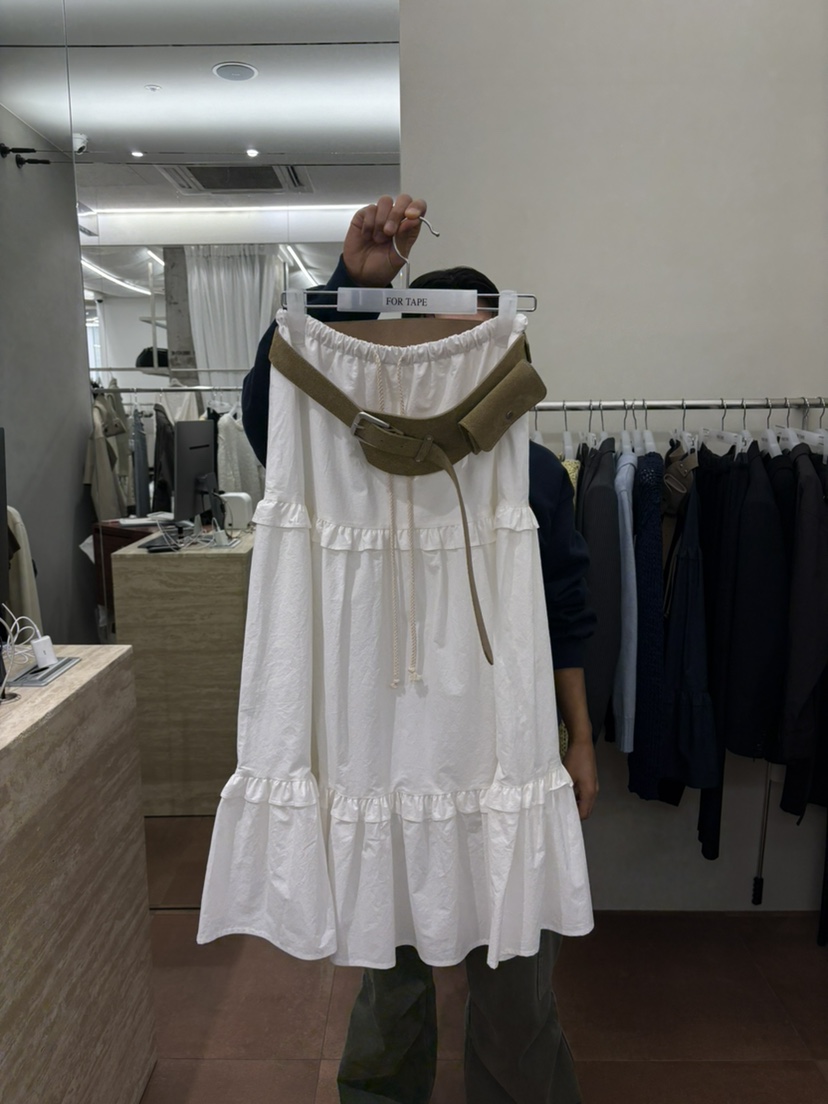 FOR TAPE東大門實拍女士新款推薦真品長裙不含腰包荷葉邊FOR TAPE長裙