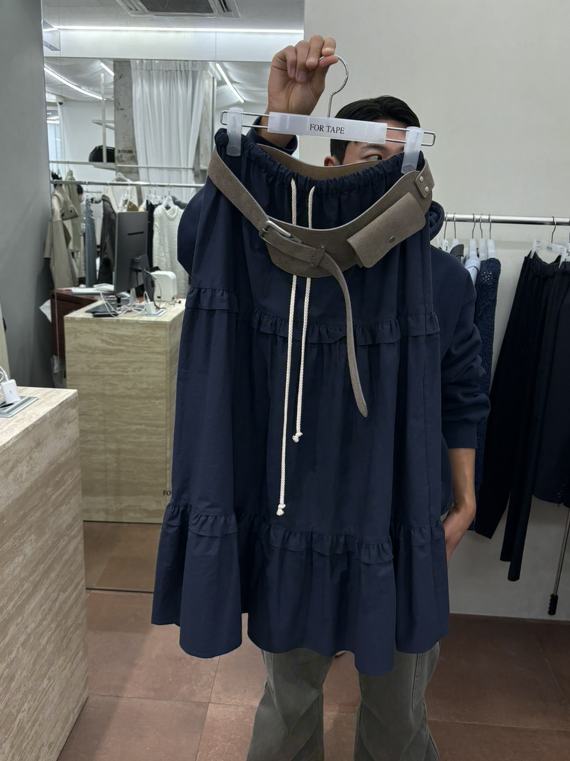 FOR TAPE東大門實拍女士新款推薦真品長裙不含腰包荷葉邊FOR TAPE長裙圖色3