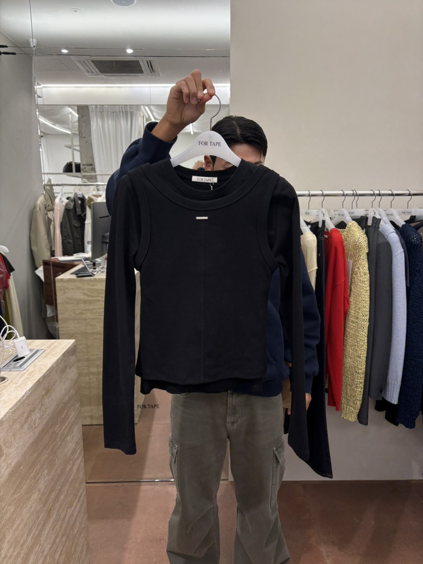 FOR TAPE東大門代購女士新款26春夏時尚推薦職業長袖T恤FOR TAPE長袖T恤