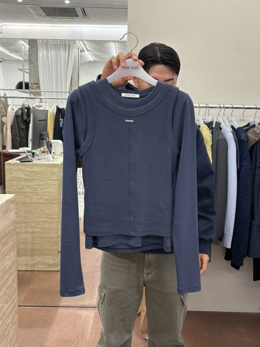 FOR TAPE東大門代購女士新款26春夏時尚推薦職業長袖T恤FOR TAPE長袖T恤