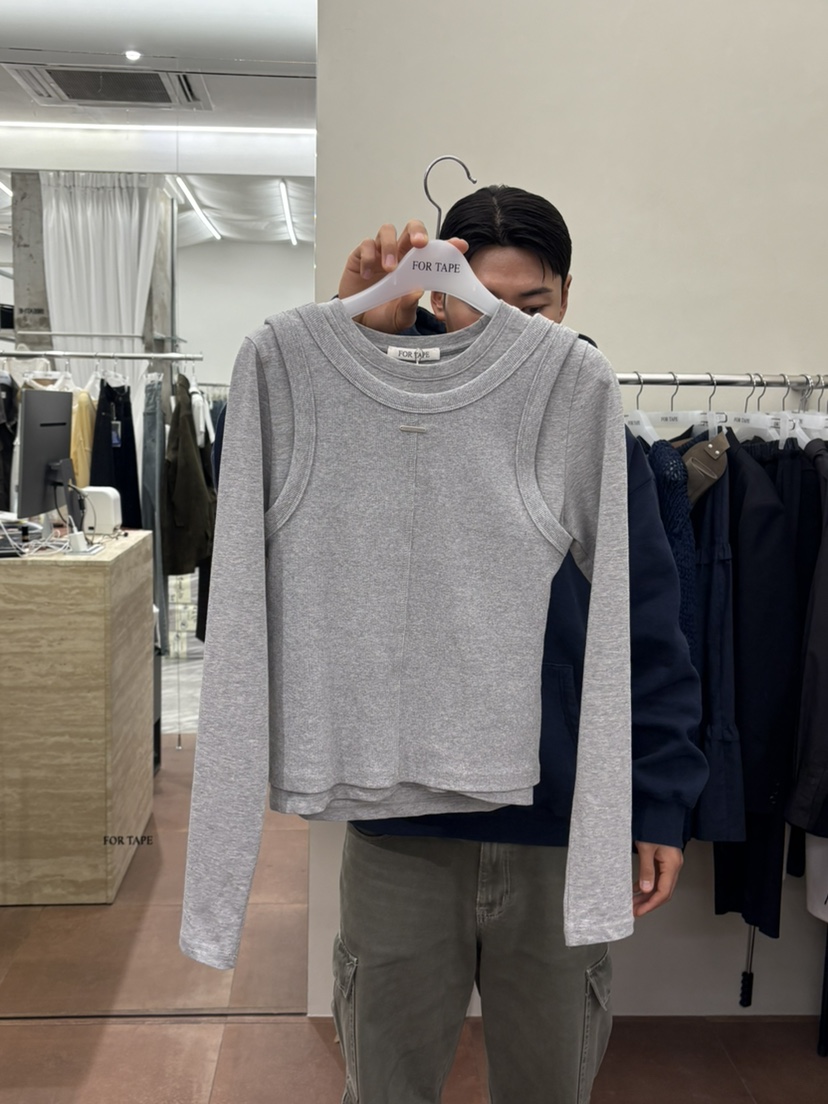 FOR TAPE東大門代購女士新款26春夏時尚推薦職業長袖T恤FOR TAPE長袖T恤