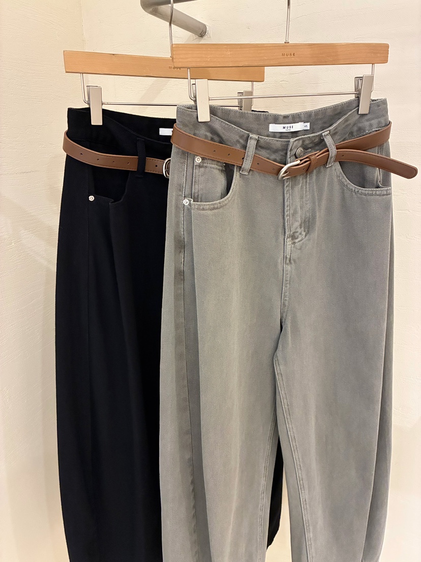 MUSE-P韓國代購女士新款休閑人氣26春夏休閑褲不含腰帶系帶MUSE-P休閑褲