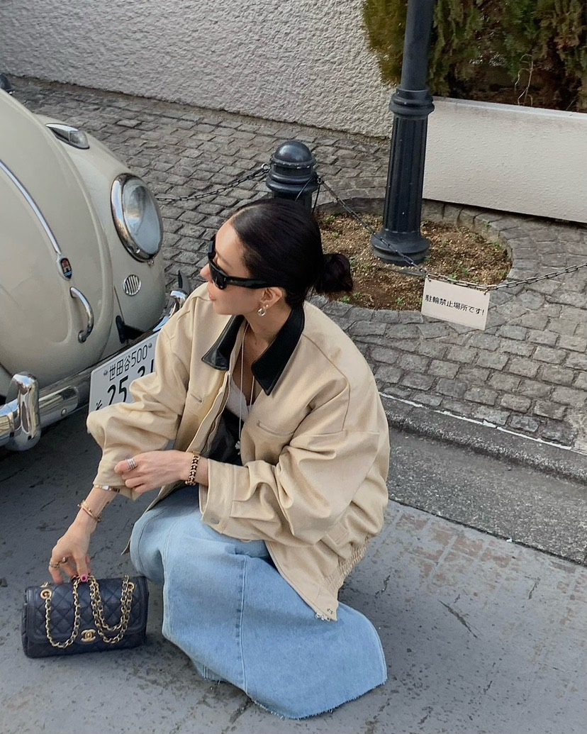 REVE CITE-L韓國直郵女士新品人氣時尚職業休閑夾克皮革絨REVE CITE-L夾克