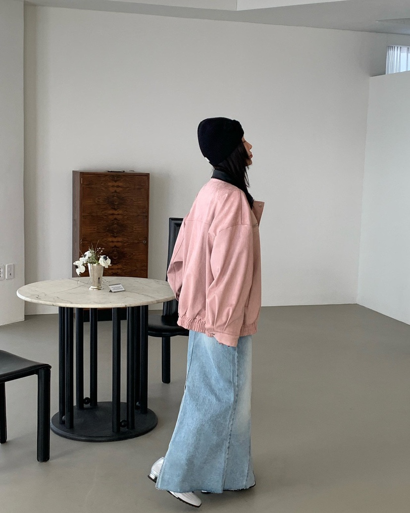 REVE CITE-L韓國直郵女士新品人氣時尚職業休閑夾克皮革絨REVE CITE-L夾克