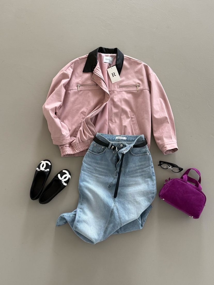 REVE CITE-L韓國直郵女士新品人氣時尚職業休閑夾克皮革絨REVE CITE-L夾克