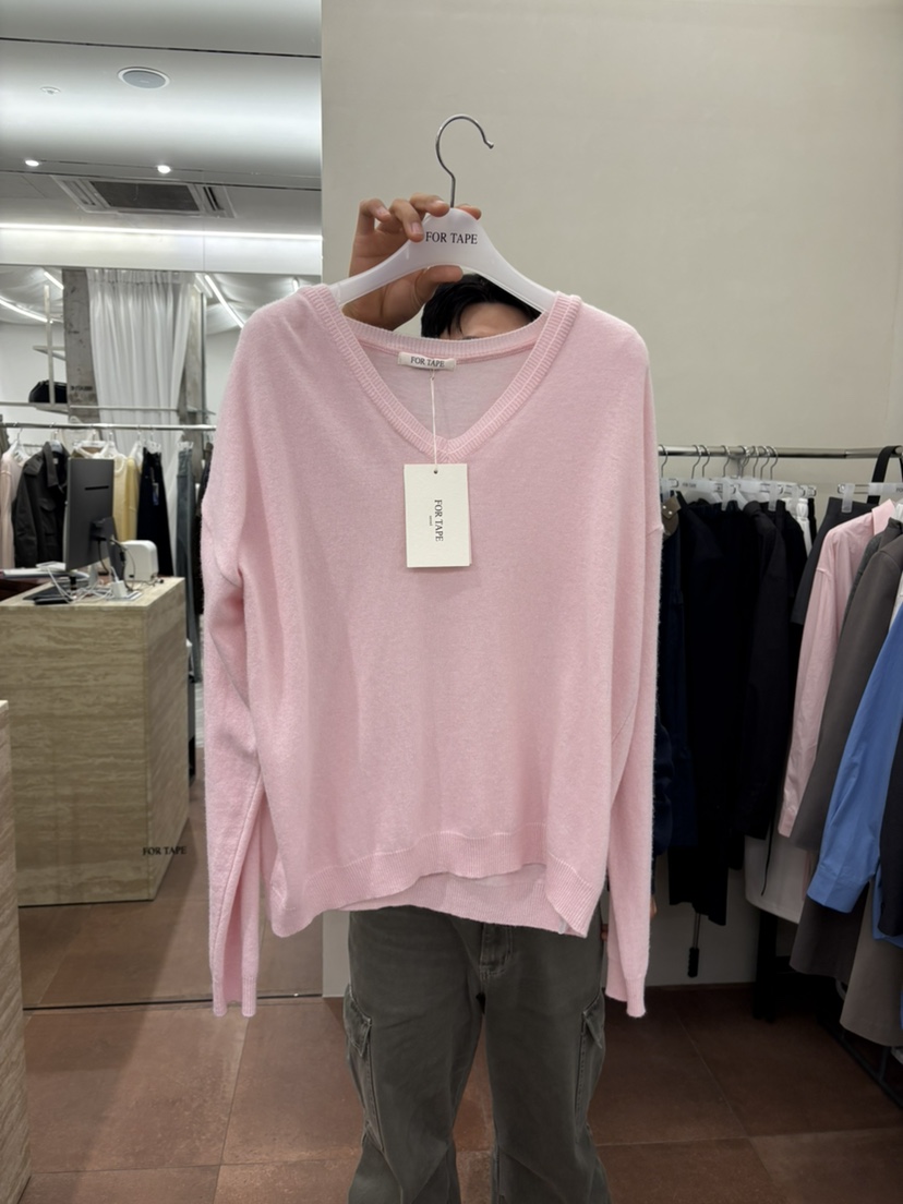 FOR TAPE韓國代購女士新品休閑真品熱賣針織衫雙V領羊絨FOR TAPE針織衫圖色3