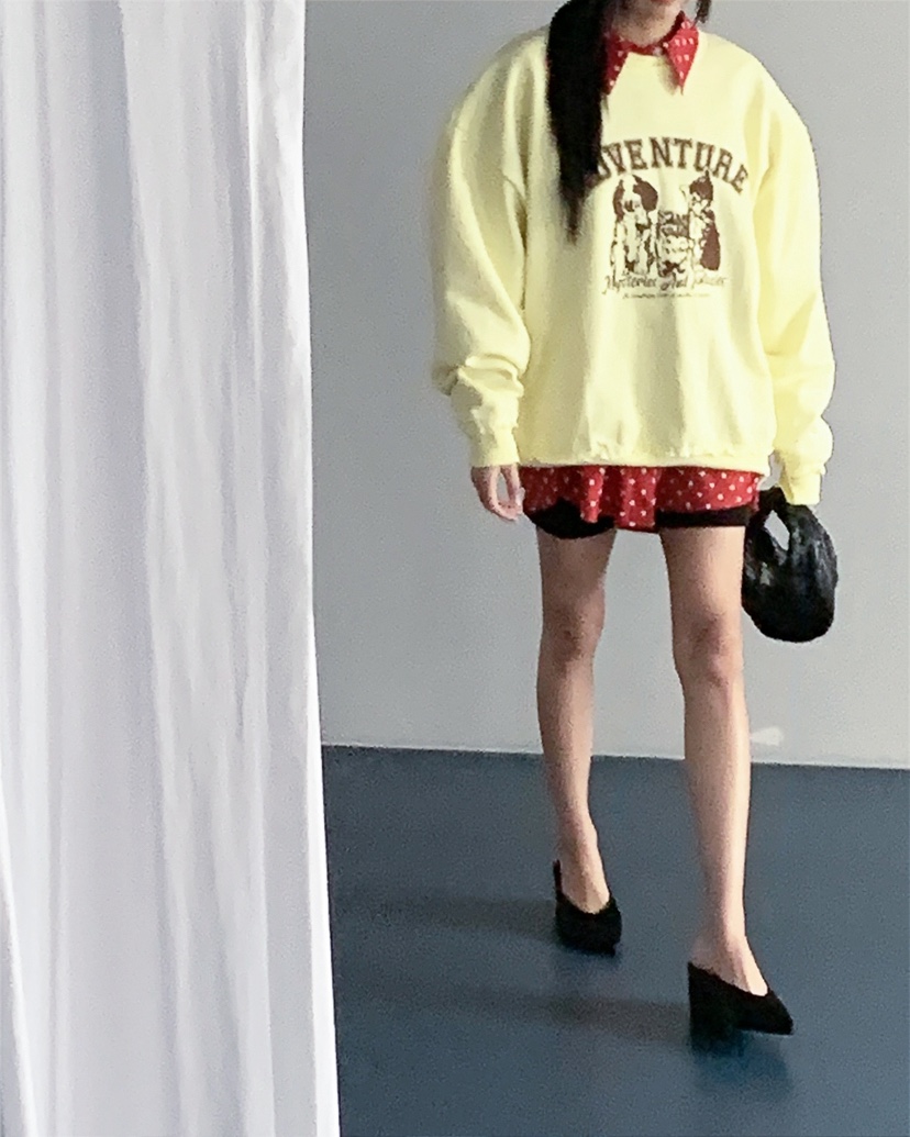 LIVE AID-P韓國代購女士新款推薦熱賣26春夏職業休閑衛衣LIVE AID-P衛衣