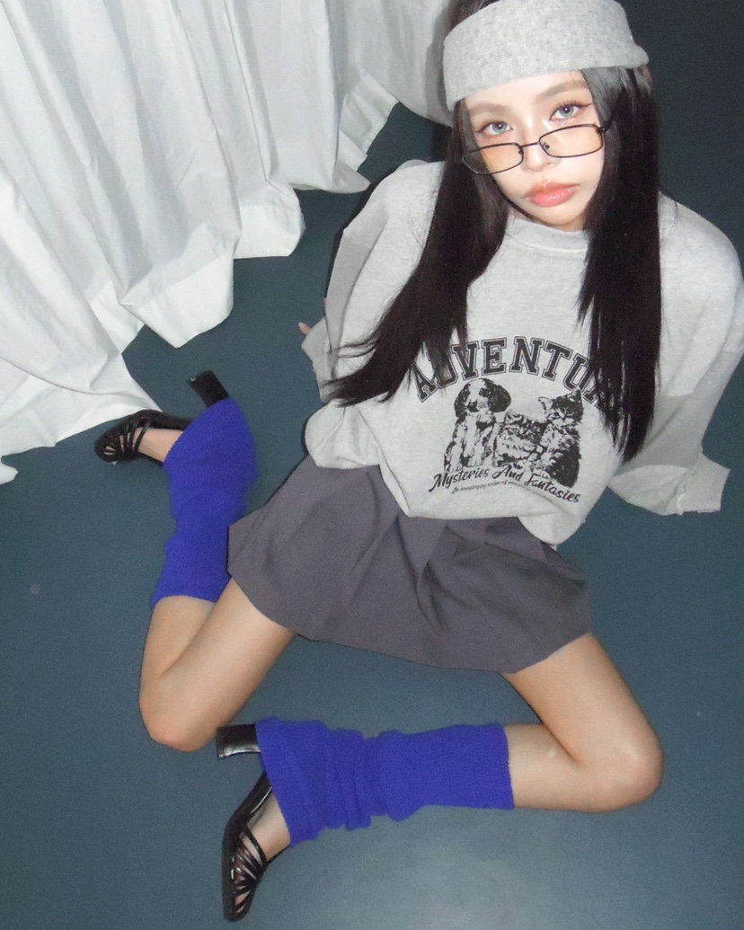 LIVE AID-P韓國代購女士新款推薦熱賣26春夏職業休閑衛衣LIVE AID-P衛衣