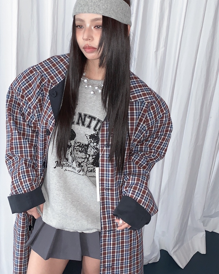 LIVE AID-P韓國代購女士新款推薦熱賣26春夏職業休閑衛衣LIVE AID-P衛衣