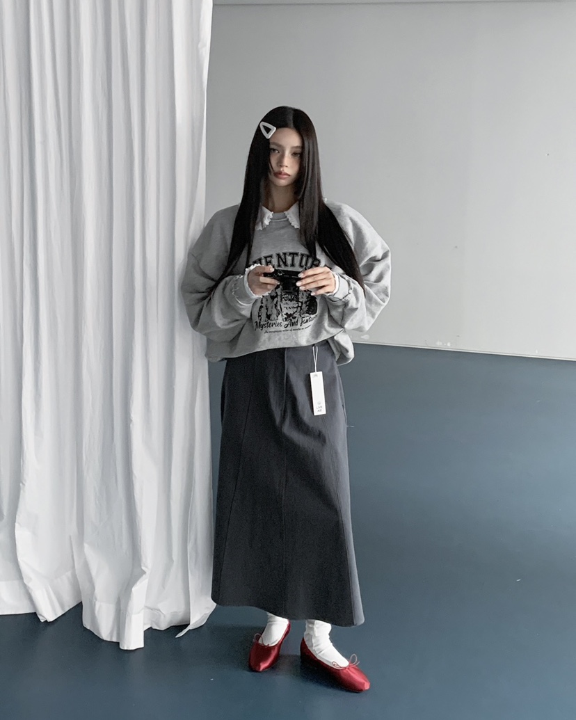 LIVE AID-P韓國代購女士新款推薦熱賣26春夏職業休閑衛衣LIVE AID-P衛衣