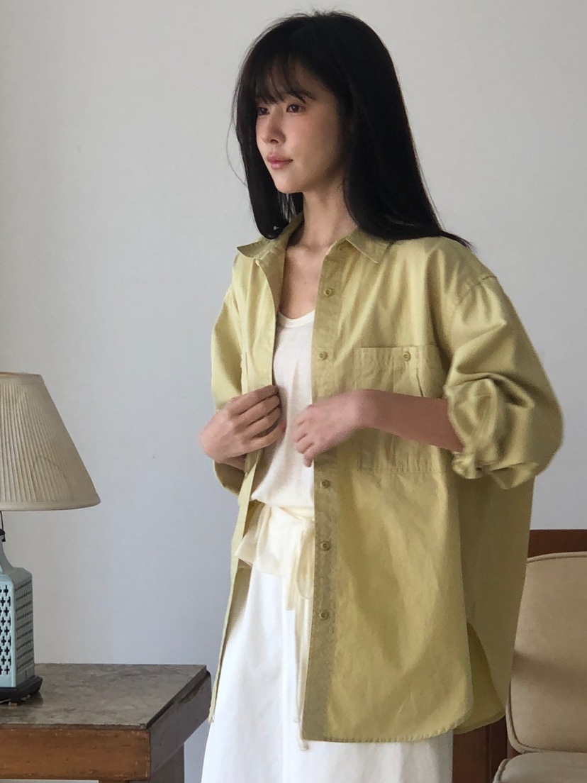 THE EYL東大門實拍女裝新款熱賣人氣26春夏襯衫蕾絲衫棉布THE EYL襯衫/蕾絲衫