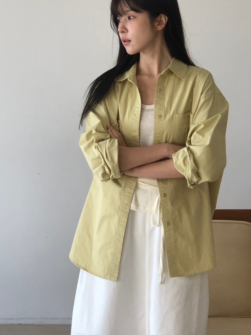 THE EYL東大門實拍女裝新款熱賣人氣26春夏襯衫蕾絲衫棉布THE EYL襯衫/蕾絲衫