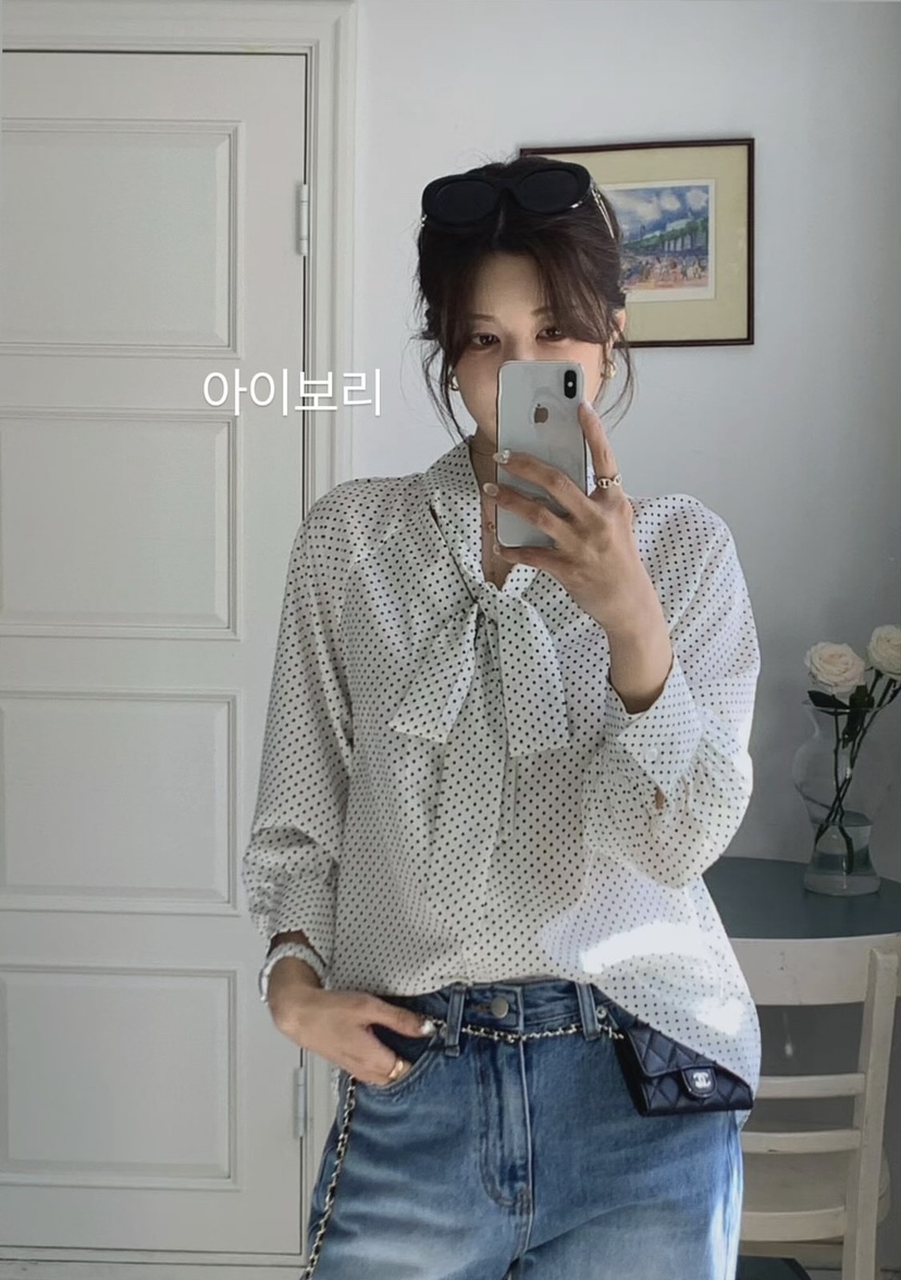 LA CREME東大門直郵女士新品熱賣職業真品休閑襯衫蕾絲衫LA CREME襯衫/蕾絲衫