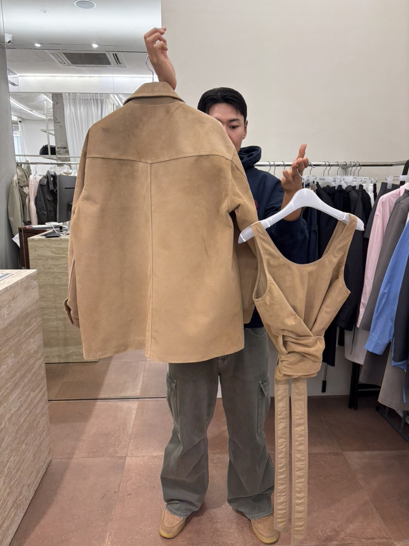 FOR TAPE東大門代購女裝新款26春夏職業馬甲不含內搭豬皮FOR TAPE馬甲