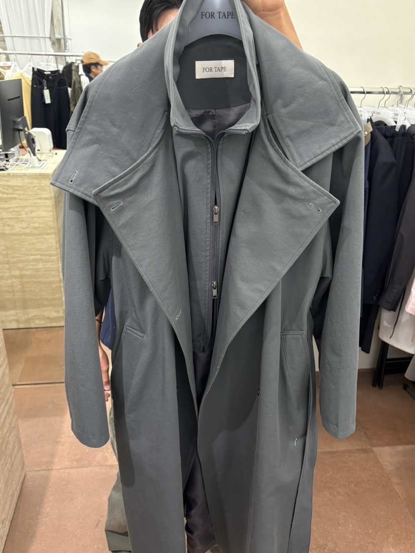 FOR TAPE東大門實拍女裝新品職業26春夏長款風衣不含包高領FOR TAPE長款風衣