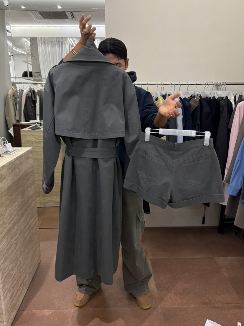 FOR TAPE東大門實拍女裝新品職業26春夏長款風衣不含包高領FOR TAPE長款風衣