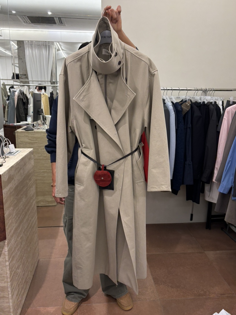FOR TAPE東大門實拍女裝新品職業26春夏長款風衣不含包高領FOR TAPE長款風衣圖色2