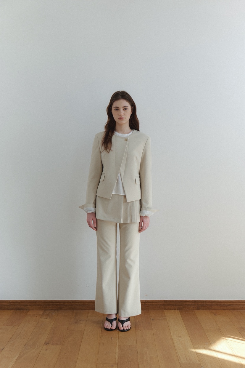 BIEN GARDER東大門實拍女裝新品職業熱賣推薦26春夏休閑褲BIEN GARDER休閑褲