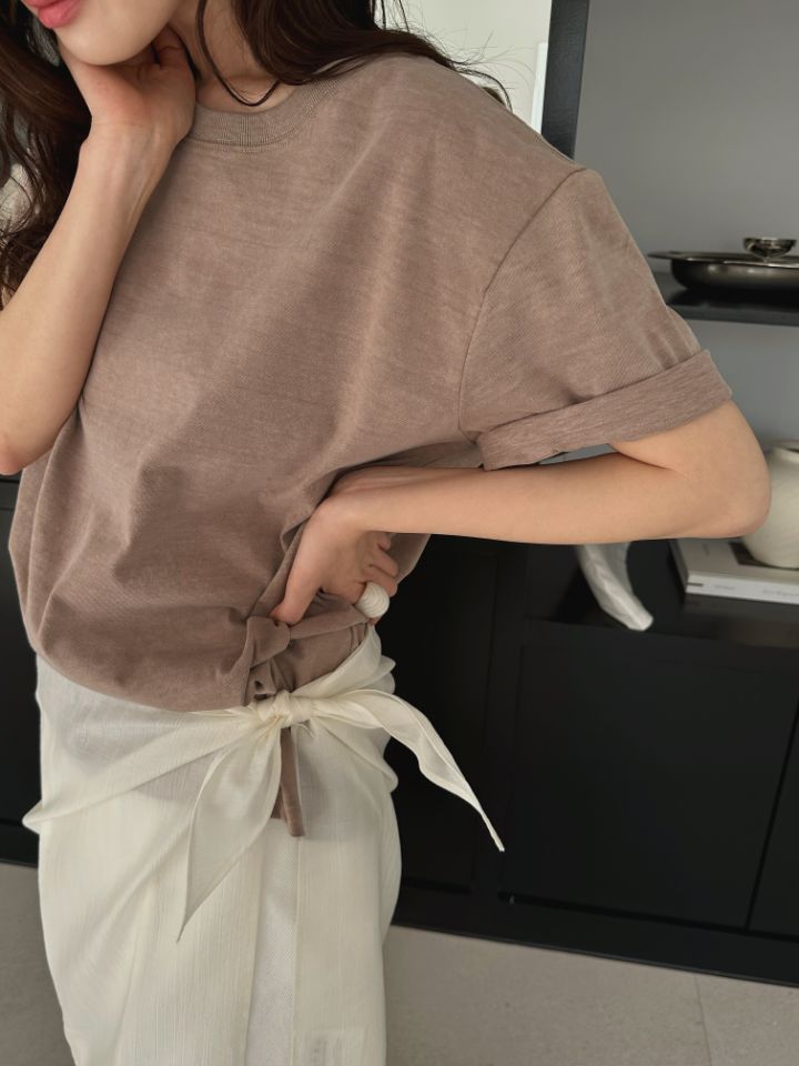 MARE東大門實拍女裝新品休閑時尚26春夏職業熱賣人氣真品T恤MARET恤