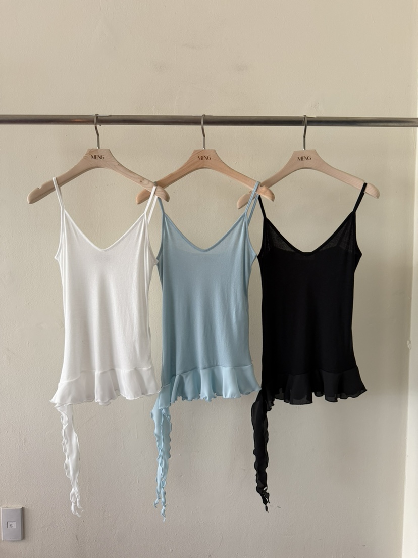 MENG東大門代購女裝新款26春夏熱賣休閑職業真品吊帶背心MENG吊帶/背心