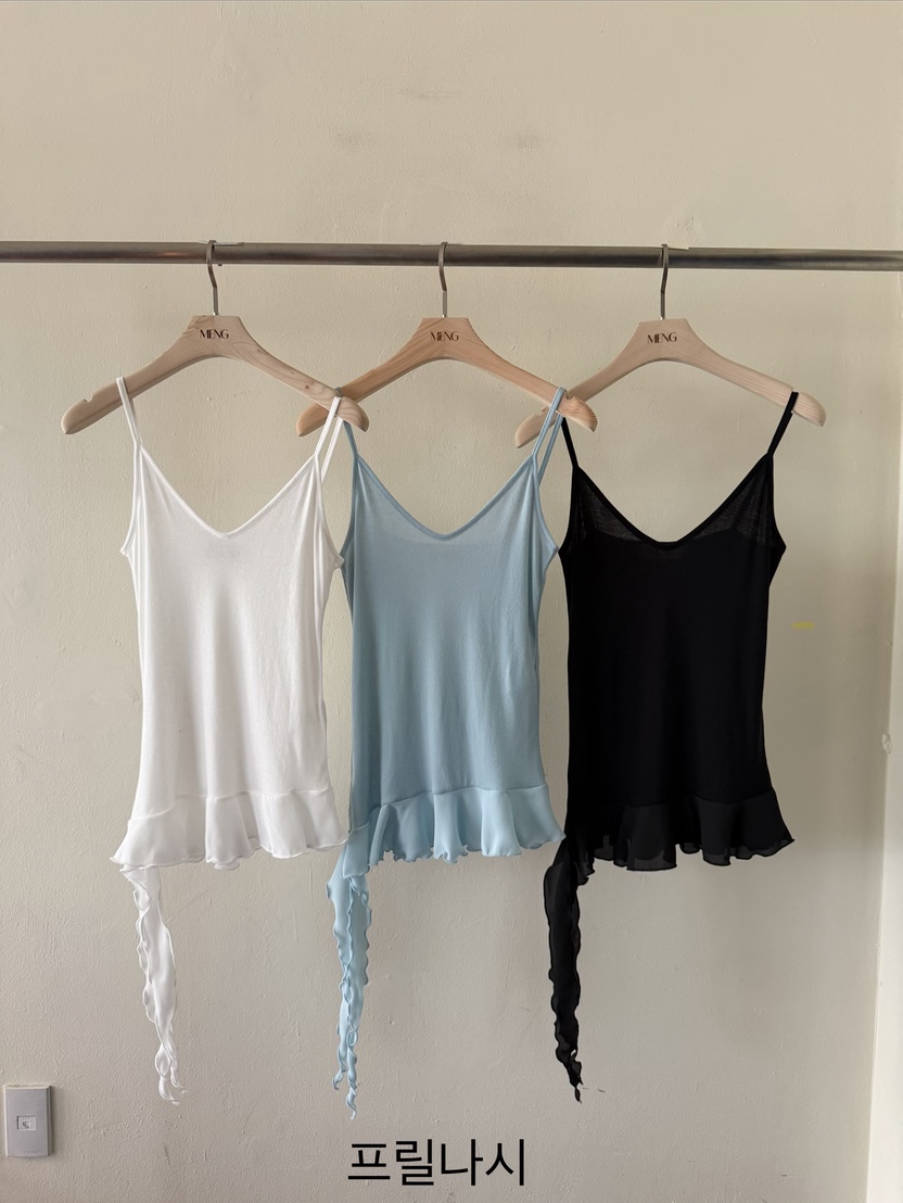MENG東大門代購女裝新款26春夏熱賣休閑職業真品吊帶背心MENG吊帶/背心