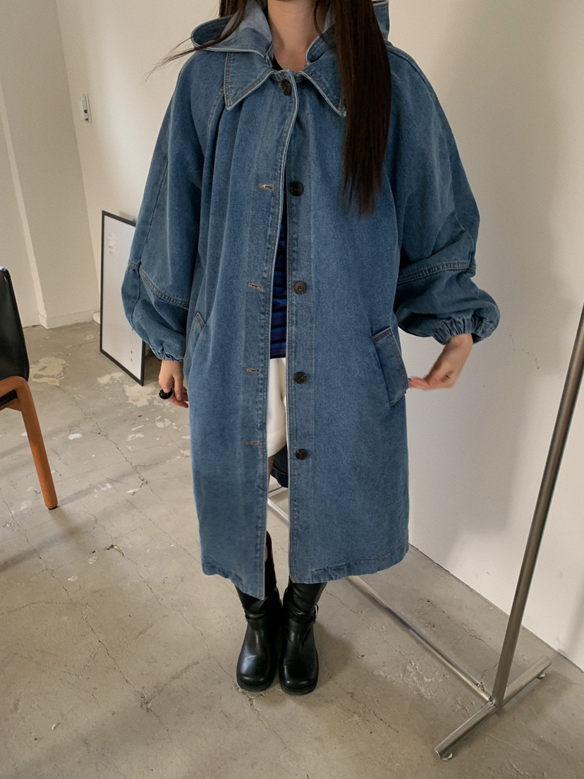 CAMEL-P東大門代購女裝新款26春夏長款風衣連帽衫Came_l 家長款風衣