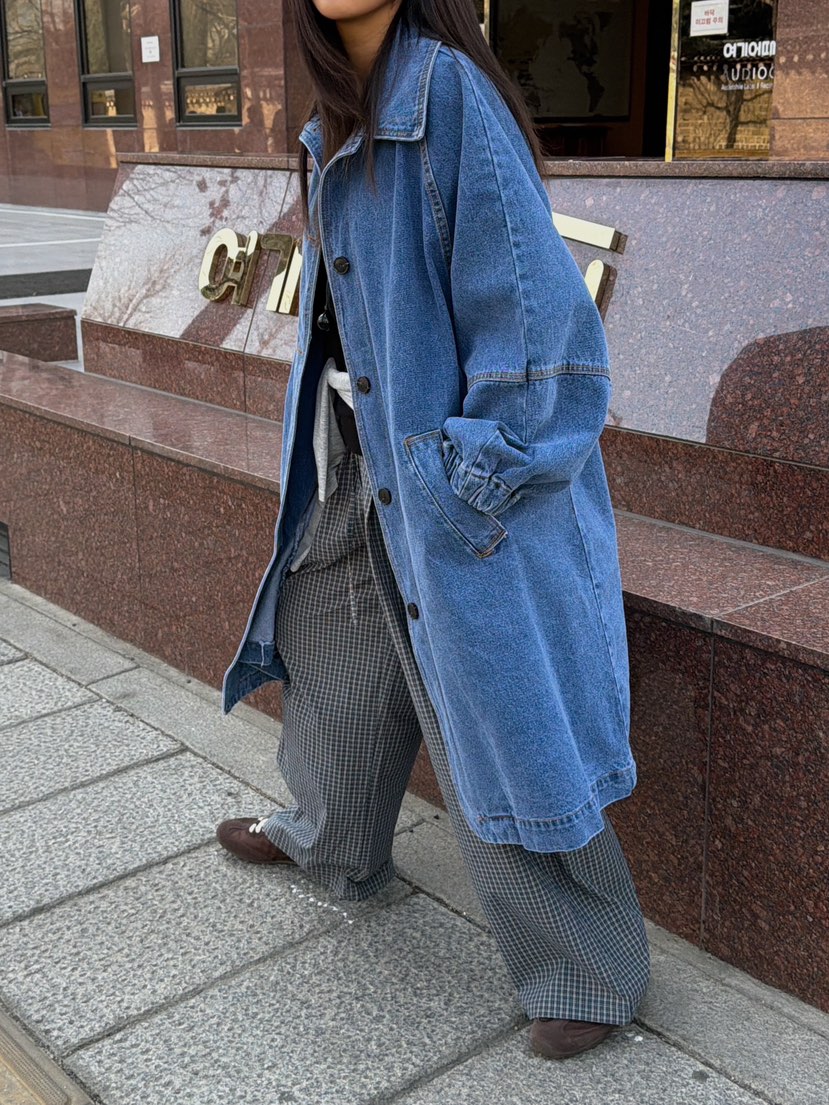 CAMEL-P東大門代購女裝新款26春夏長款風衣連帽衫Came_l 家長款風衣