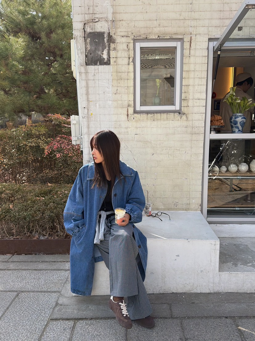 CAMEL-P東大門代購女裝新款26春夏長款風衣連帽衫Came_l 家長款風衣