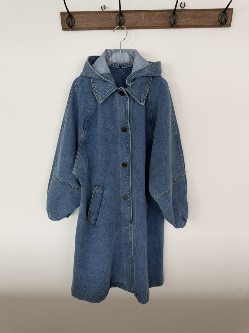 CAMEL-P東大門代購女裝新款26春夏長款風衣連帽衫Came_l 家長款風衣圖色1