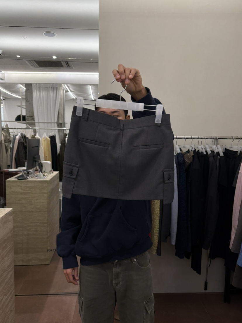 FOR TAPE東大門代購女裝新款熱賣推薦真品休閑26春夏短裙口袋FOR TAPE短裙