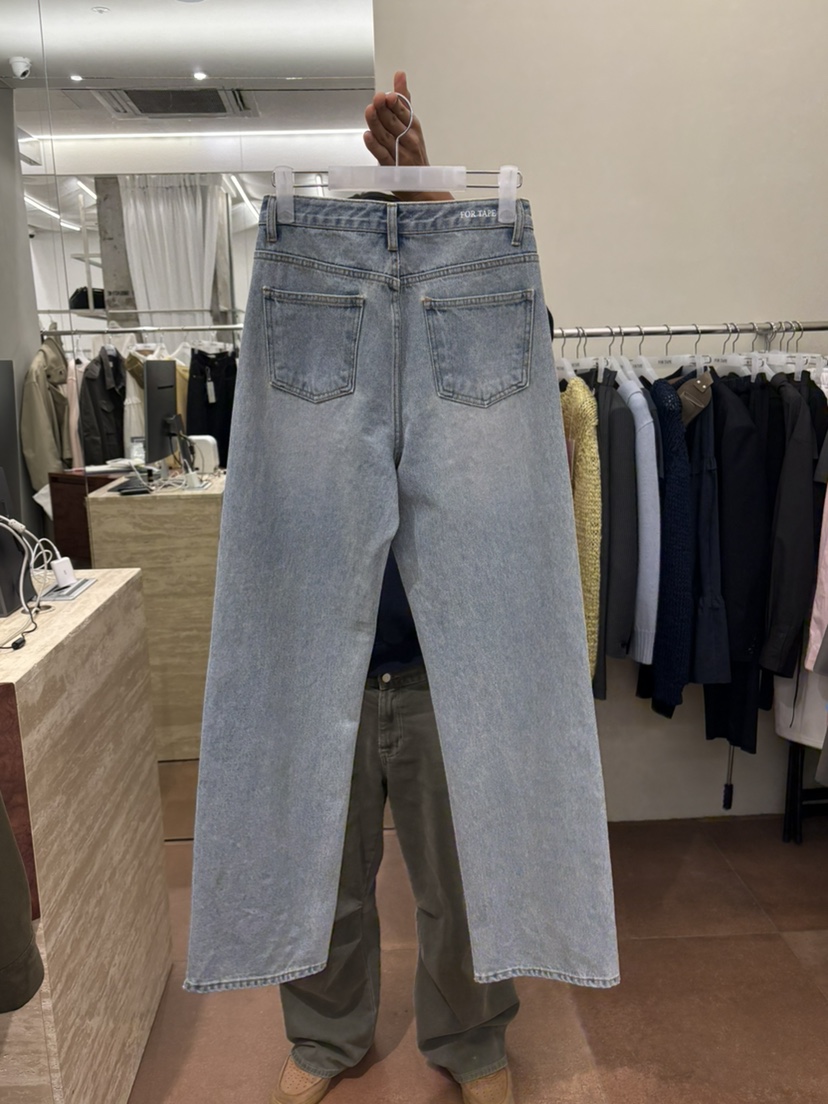 FOR TAPE韓國直郵女裝新品熱賣時尚職業人氣26春夏牛仔褲FOR TAPE牛仔褲