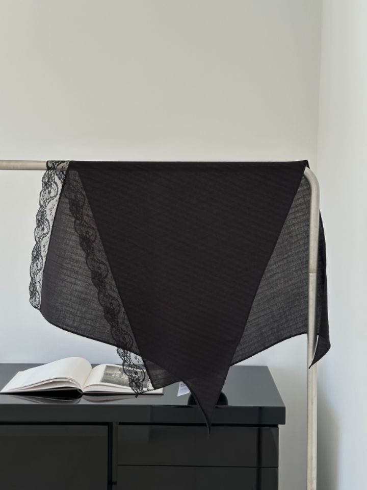 MARE韓國代購女裝新款職業熱賣圍巾披肩不含褲子蕾絲圍巾MARE圍巾/披肩圖色2