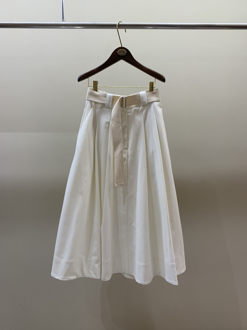 CAMEL-P韓國代購女裝新品時尚半身裙中短裙腰帶褶裥Came_l 家半身裙/中短裙圖色2