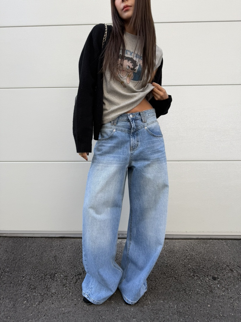 MENG韓國東大門直郵女裝新款職業人氣熱賣休閑26春夏牛仔褲MENG牛仔褲