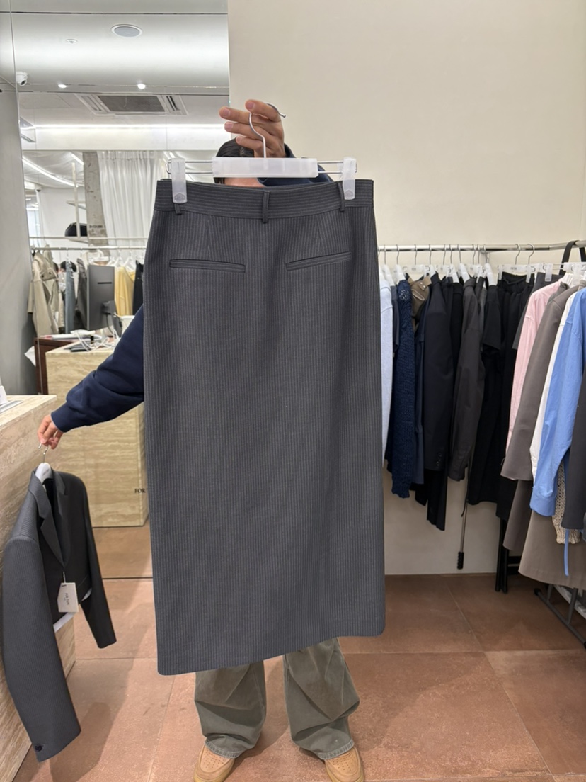 FOR TAPE韓國直郵女裝新款職業人氣推薦熱賣休閑長裙口袋FOR TAPE長裙