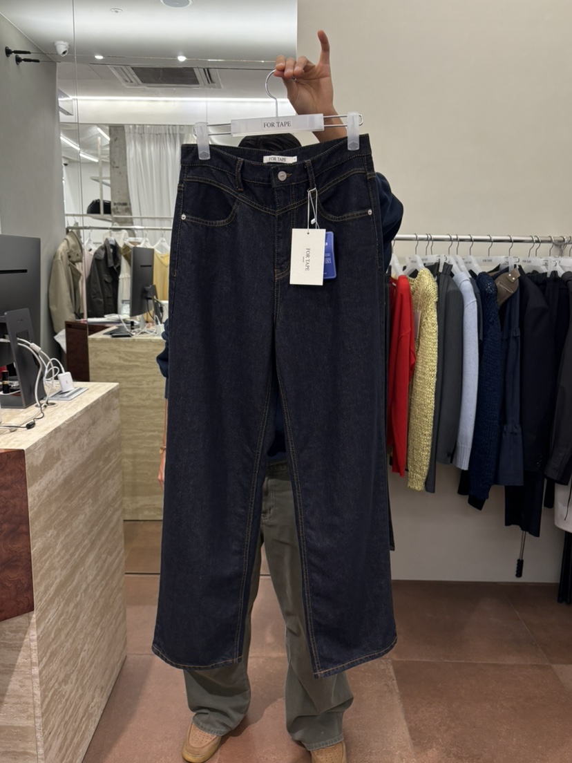 FOR TAPE韓國代購女士新品人氣推薦休閑26春夏牛仔褲不含腰包FOR TAPE牛仔褲圖色2